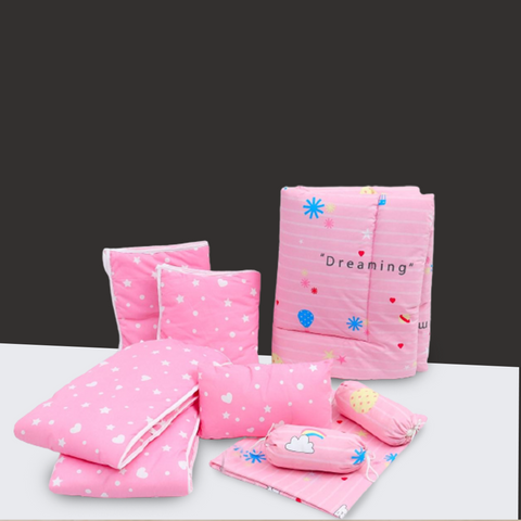 Dreaming pink  Baby Cot Bedding Set Pompous Infant And Toddler