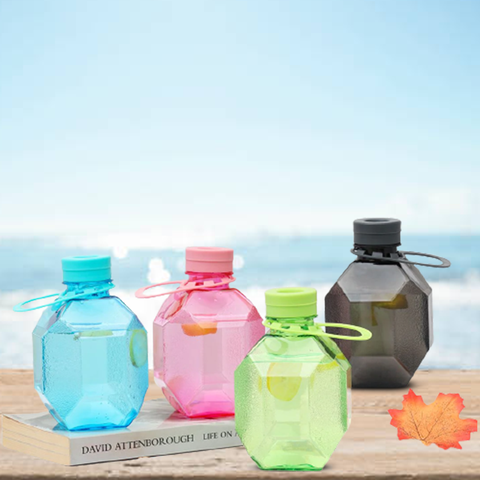 Water Bottle-Compare Color New Ergonomics Diamond Leak-Proof