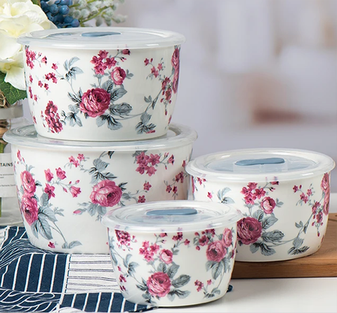 4Pcs Finest Ceramic Sealed Bowls