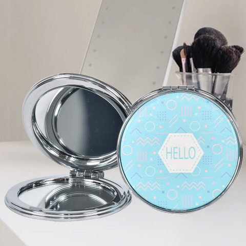Hello Design Folding Round Portable Pocket Mirror