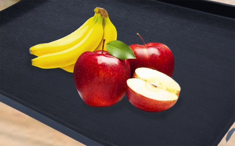 Pitch Black Melamine Tray