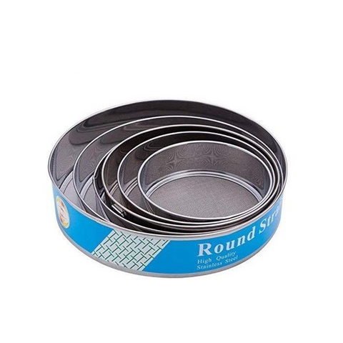 6Pcs Stainless Steel Round Strainer