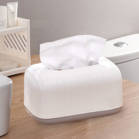 White Tissue Box- Classic Design