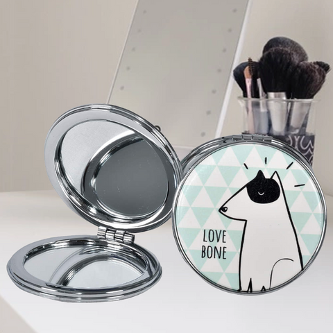 Cute Animal Design Folding Round Portable Pocket Mirror