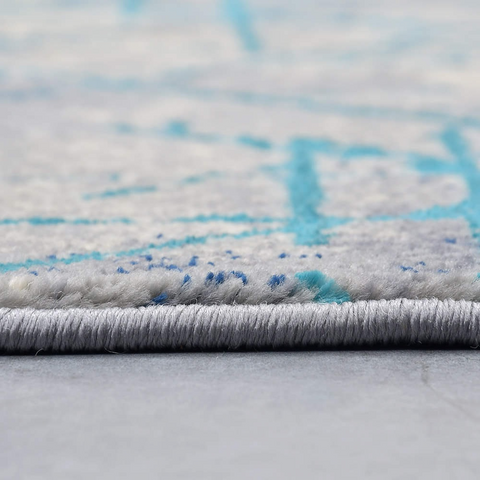 Olympic Blue Thick And Cozy Floor Rug