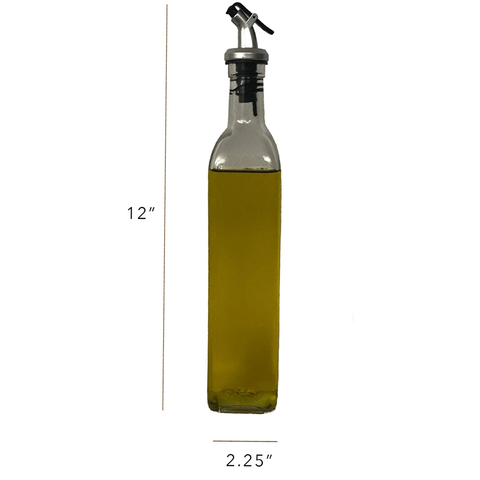 2Pcs Cooking Oil Glass Seasoning Bottle