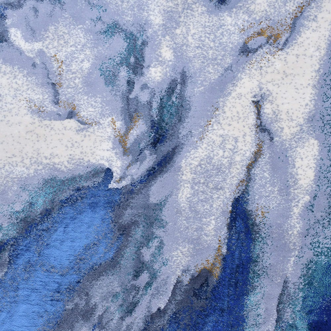 Cloudy Blue Thick And Cozy Floor Rug