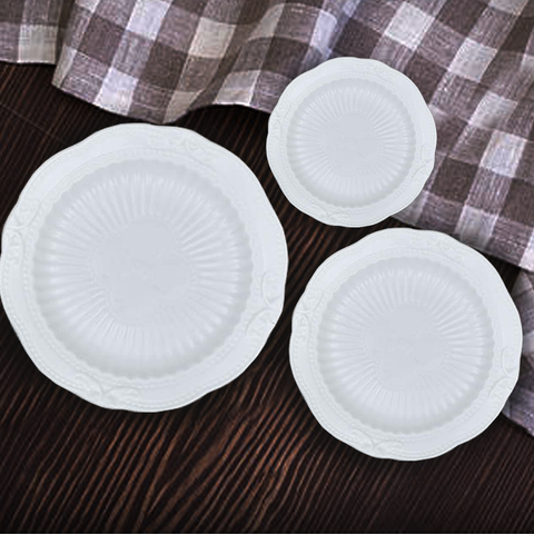 3Pcs Porcelain Serving Plates
