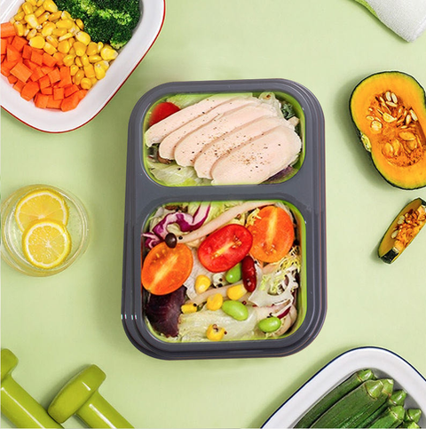 Medium Lunch Box- Silicon Foldable