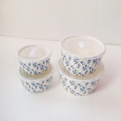 4Pcs Prime Ceramic Sealed Bowls