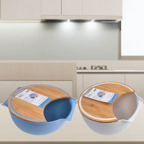 Cutting Board Bamboo With Container