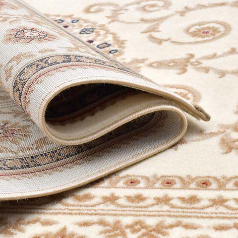 Beige Roman Thick And Cozy Floor Rug