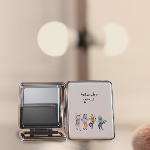Artistic Design Folding Portable Pocket Mirror
