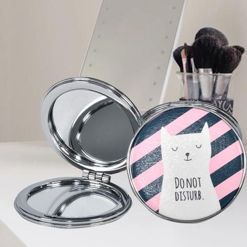 Cute Animal Design Folding Round Portable Pocket Mirror