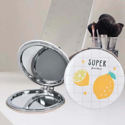 Fruits Design Folding Round Portable Pocket Mirror
