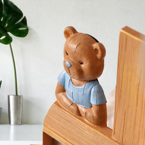 Cute Baby Bear Wooden Dual Photo Frame