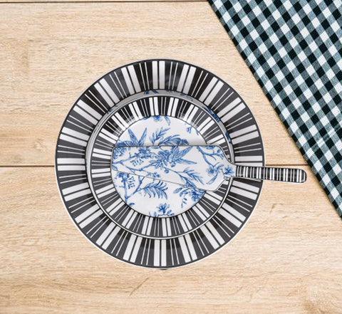 8Pcs Piano Ceramic Cake Set