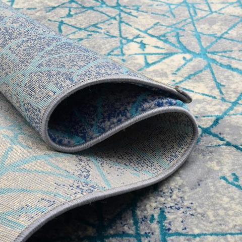 Olympic Blue Thick And Cozy Floor Rug