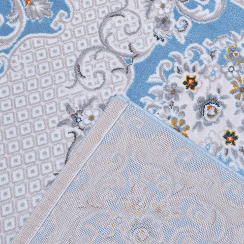 Ancient Blue Thick And Cozy Floor Rug