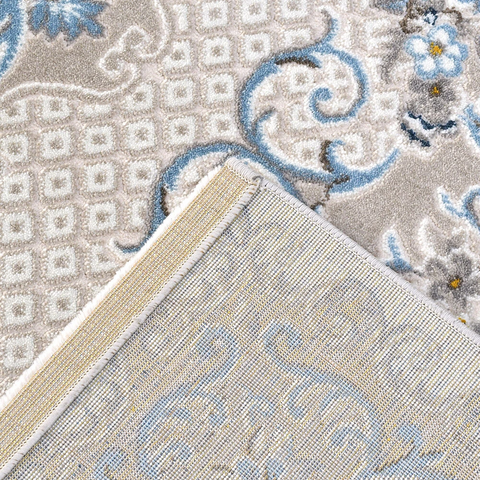 Ancient Style Grey Thick And Cozy Floor Rug