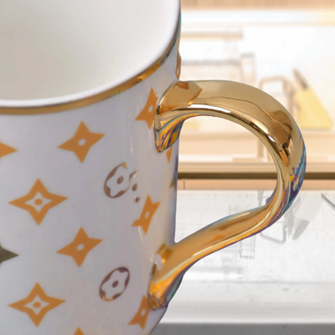 Ceramic Classic Gold Star Mug