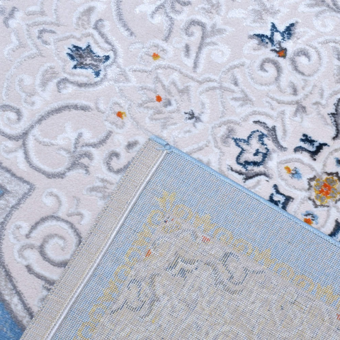 Egyptian Blue Thick And Cozy Floor Rug