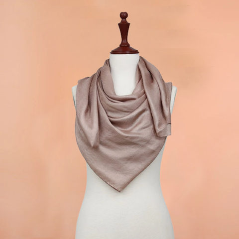Classic Jewel Chiffon Fabric Plain print Scarves