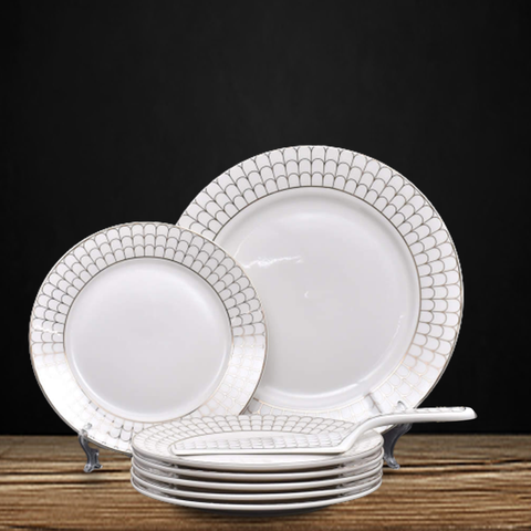 8Pcs Wedgewood Ceramic Cake Set