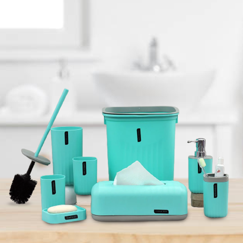 8Pcs Royal Matte Unco Mint Bath Set
