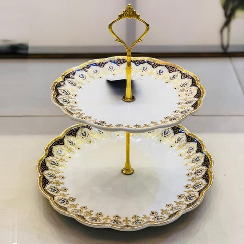 Ceramic Two Layer Serving tray