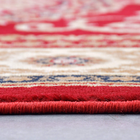 Crimson Red Thick And Cozy Floor Rug