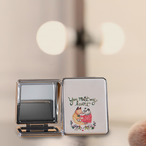 Artistic Design Folding Portable Pocket Mirror