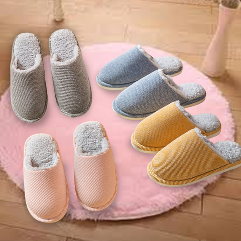 Classic Vince Design Fluffy Sherpa Slippers