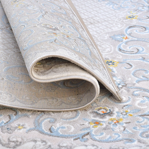 Ancient Style Grey Thick And Cozy Floor Rug