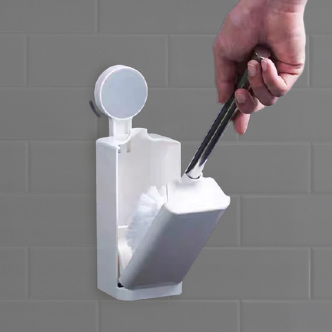 Homes Trackless Toilet Brush And Holder