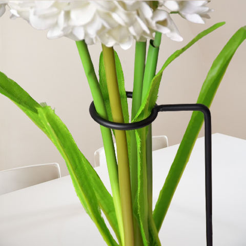 Black Photo Frame With Marble Pattern Flower Pot