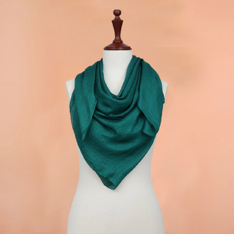 Classic Jewel Chiffon Fabric Plain print Scarves