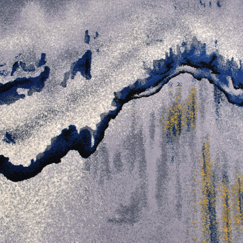 Ocean Waves Thick And Cozy Floor Rug