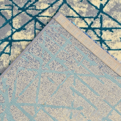 Olympic Blue Thick And Cozy Floor Rug