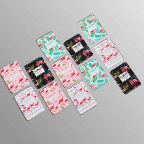 Flamingo Design Folding Portable Pocket Mirror