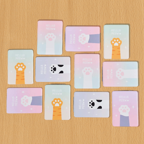 Hello Meow Folding Portable Pocket Mirror