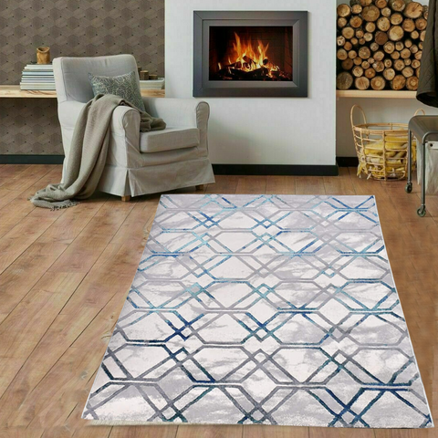 Polygon Thick And Cozy Floor Rug