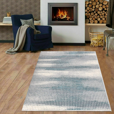 Blue Speck Thick And Cozy Floor Rug