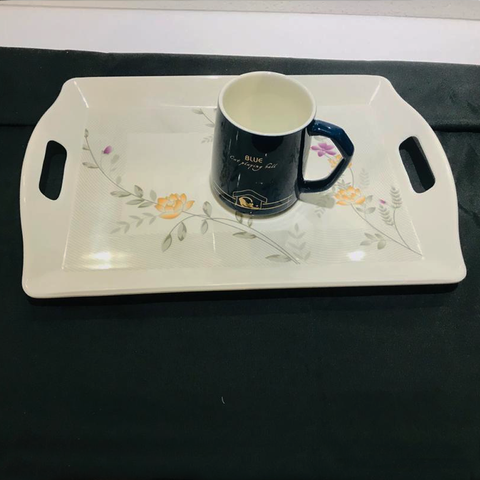 Printed Melamine Trays-Pack of 3