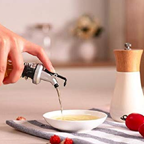 2Pcs Cooking Oil Glass Seasoning Bottle