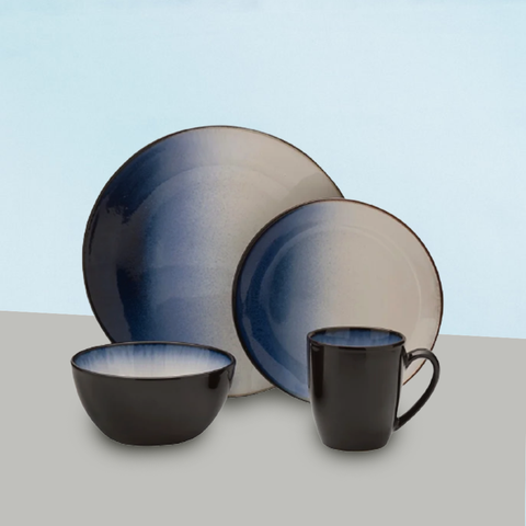 16Pcs Blue Reflection Dinner Set