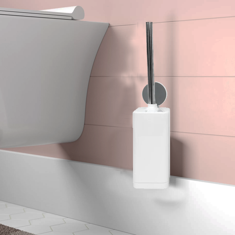Homes Trackless Toilet Brush And Holder