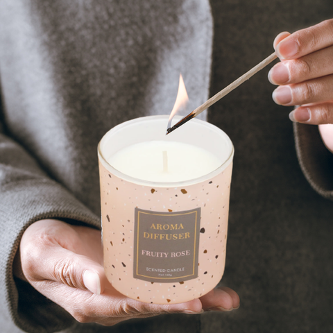 Multi Color Home Fragrance Speckled Candle