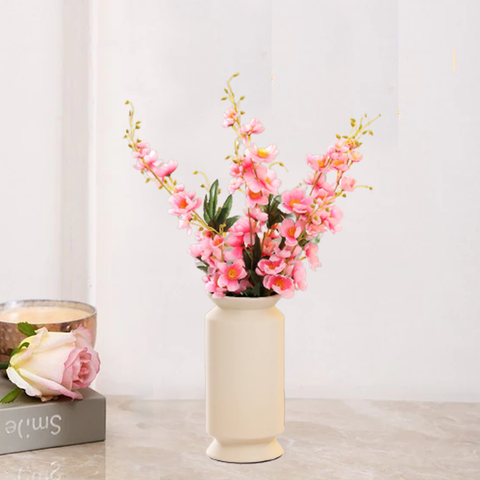 Lavishing Ivory Centerpiece Ceramic Vase