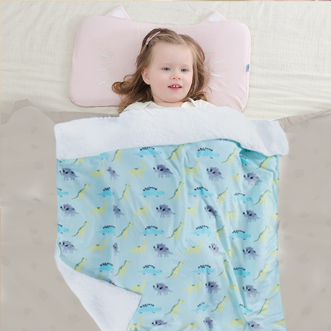 Jurassic Park Theme Sherpa Baby Blanket